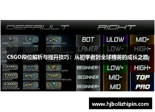 CSGO段位解析与提升技巧：从初学者到全球精英的成长之路