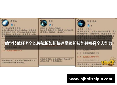 偷学技能任务全流程解析如何快速掌握新技能并提升个人能力