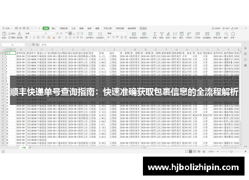 顺丰快递单号查询指南：快速准确获取包裹信息的全流程解析